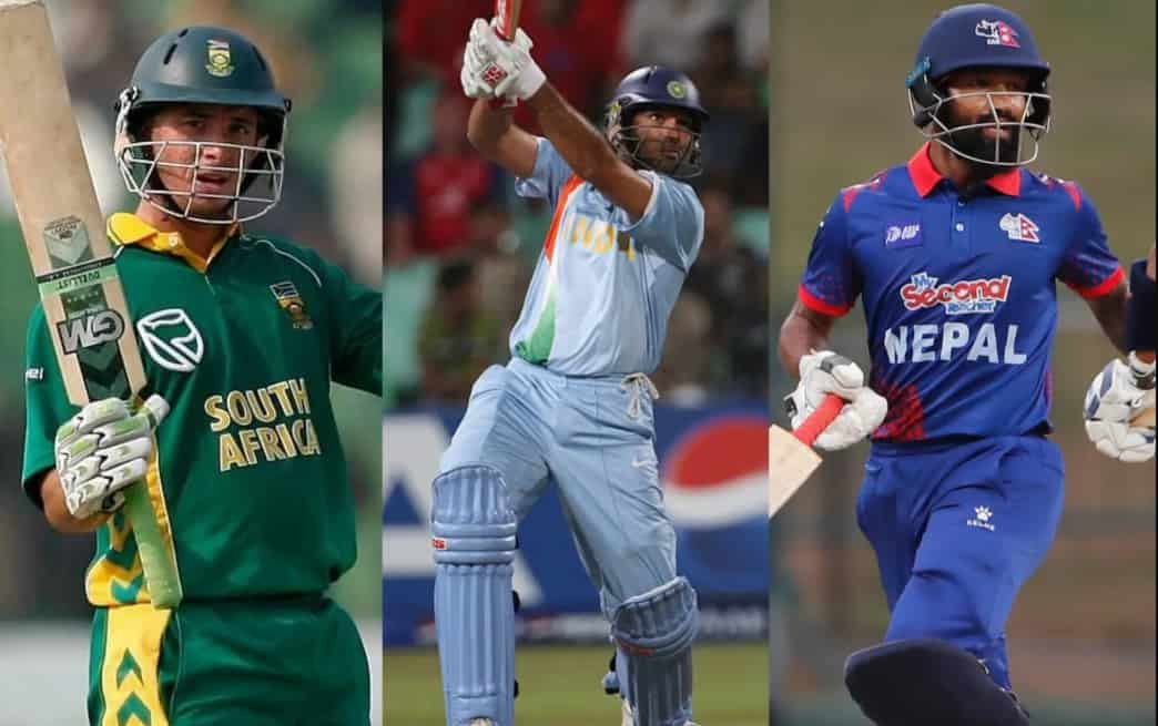 Who Was the First Player to hit Six Sixes in the 2007 World Cup